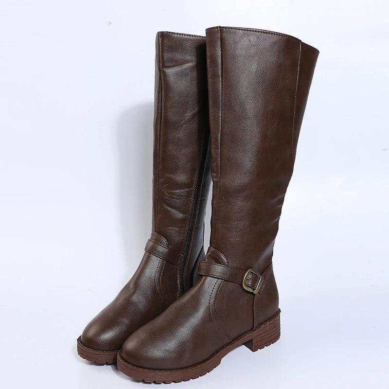 SANDY | Knee-High Leather Boots