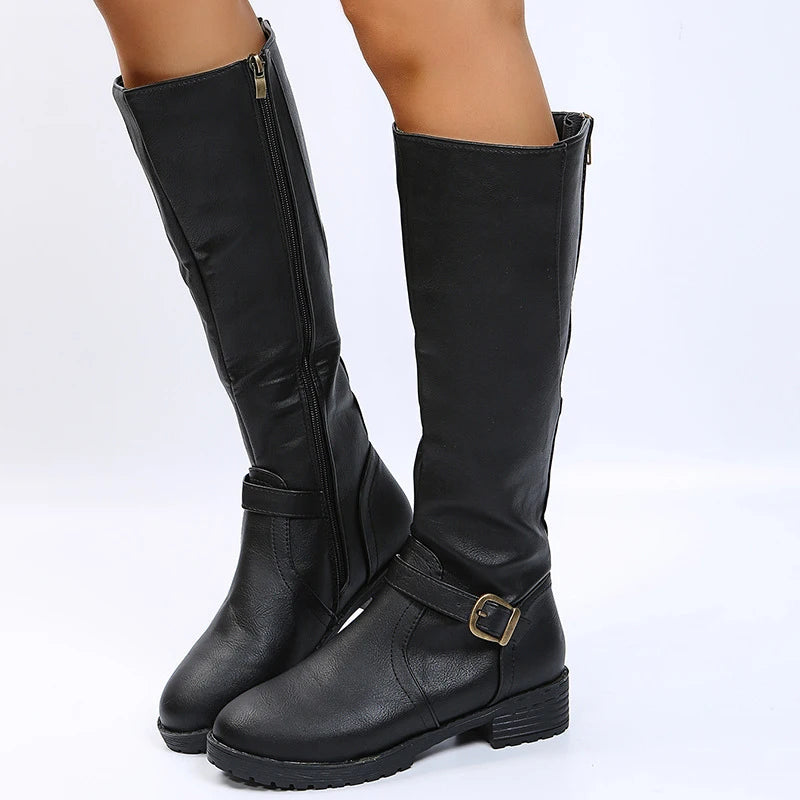 SANDY | Knee-High Leather Boots